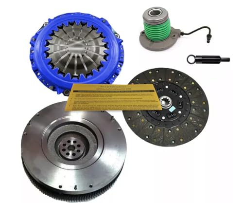 EFT Stage 1 Clutch Kit With Slave Cylinder & Cast Flywheel for 2005-2010 Ford Mustang 4.0L V6 - Heavy Duty Performance Upgrade for Smooth Engagement - Precise Fit - Offers 12 Month Brand Warranty