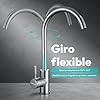 JUPPLIES Grifo Cocina Extraíble – Acero Inoxidable, Giratorio 360°, 3 Modos de Agua, Grifo Fregadero Cocina con Rociador Extraíble, Fácil Instalación, Grifos Cocina Fregadero Modernos (Giratorio) #3
