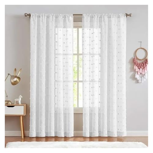 Rideaux occultants transparents contre le vis-à-vis de la chambre à coucher