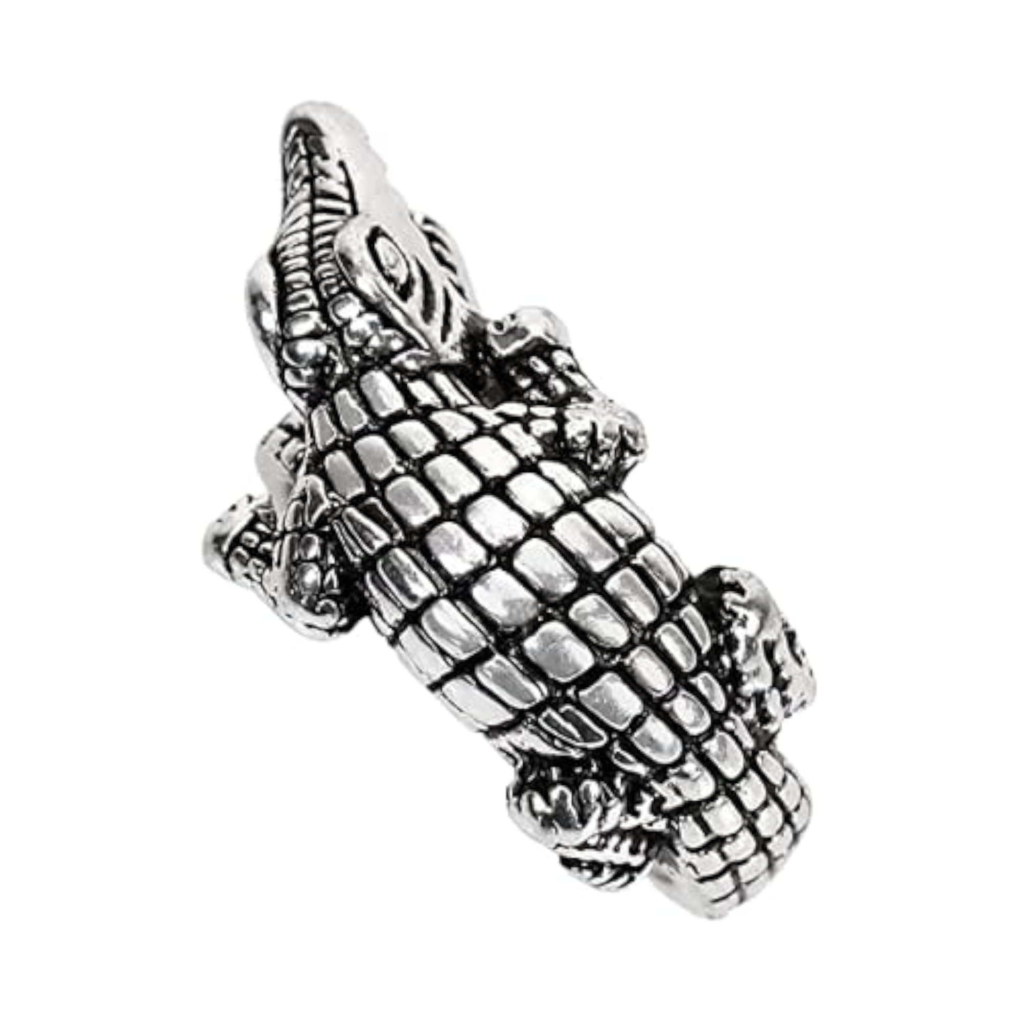 Crocodile Adjustable Designer Ring, Unisex Style