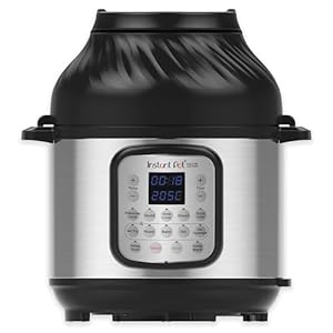 Instant Pot Duo Crisp + Air Fryer 11-in-1 Multicooker, 8L – Pressure Cooker, Air Fryer, Slow Cooker, Steamer, Sous Vide Machine, Dehydrator with Grill, Food Warmer & Baking Functions