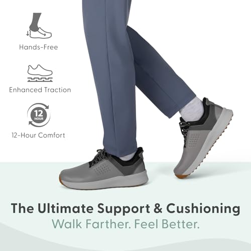 Orthofeet Men's Orthopedic Hands-Free Birdie Golf Shoes with Arch Support with Arch Support2