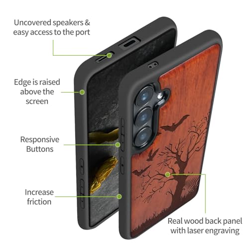 Coque bois Galaxy S25 Plus coque de protection contre les chutes et chocs - 6