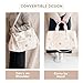 SONARIN Large Capacity Embroidery Diaper Bag Tote,Lightweight Travel Duffel Bag Messenger Bag Nappy Changing Bag Mummy Bag(Tulip)