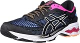 ASICS Women's GEL-Kayano 26 Running Shoes, 5.5, BLACK/BLUE COAST