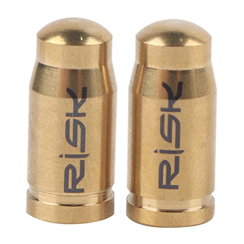 xuuyuu タイヤバルブキャップ 自転車 2個 セット アルミタイヤ Presta TC4チタン合金 空気バルブキャップ タイヤバルブキャップ内部チューブ用(＃２)