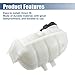 X AUTOHAUX Coolant Radiator Reservoir Tank for BMW 328d 2014-2018 2.0L 17137642160 Coolant Overflow Expansion Bottle with Cap and Sensor for BMW M2 435i 335i
