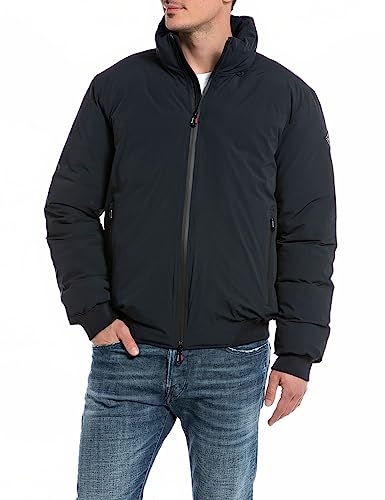 Replay Herren Jacke Winterjacke aus Nylon, Dark Navy 970 (Blau), M