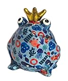 spardose frosch Lieferumfang: 1 Spardose Pomme Pidou Spardose Frosch Froschkönig blau Leuchtturm 15x17 cm Sparbüchse Geldgeschenk