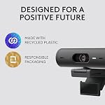 Logitech Brio 501 Full HD Webcam with Auto Light Correction, Show Mode, Noise Reduction Mics, Privacy Cover, Works with Microsoft Teams, Google Meet, Zoom, Nintendo Switch 2 New GameChat Mode - Black - Image 5