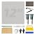 Drywall Repair Kit,Drywall Repair Panel 12” x12“,Drywall Patch Kit Large Hole,Sheetrock Repair Kit,Wall Surface Large Hole Fill Quick and Easy Solution