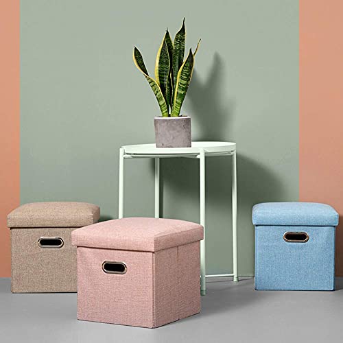Pouf de rangement pliable pour gagner de la place et s'asseoir