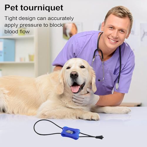 Ruwshuuk Haustier-Bandagen für Hunde, elastische Hilfe, Tourniquet – Schnellentriegelung, sofortige Blutungskontrolle, tragbare Bandagen für Hausverletzungen, Katzen-Wunden, Haustiertierärzte, Hunde