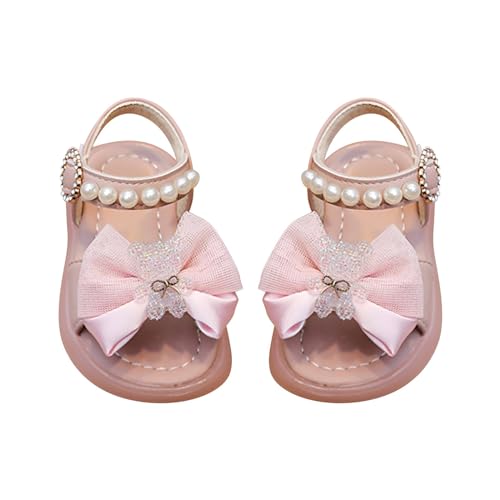 Girls Toddler Sandals Summer Fashion Beach Princess Dress Shoes Pearl Soft Sole Cute Soft Breathable Sandals