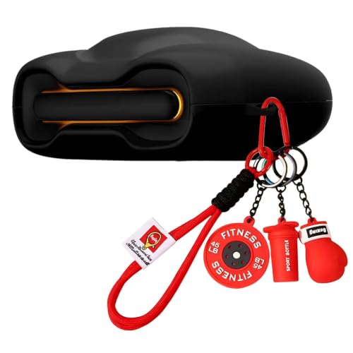 Image of Soft Silicone Case Cover for GoBoult Audio UFO | GoBoult Astra | GoBoult Mustang Torq with Gym Boxing Keychain (Red)