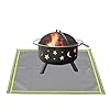 Fencelly Fire Pit Mat 59 “x 59” voor dek, vochtbestendige branddeken brandwerende mat, bescherm uw dek terras gras voor indoor outdoor BBQ vreugdevuur camping grillen brandverdediger