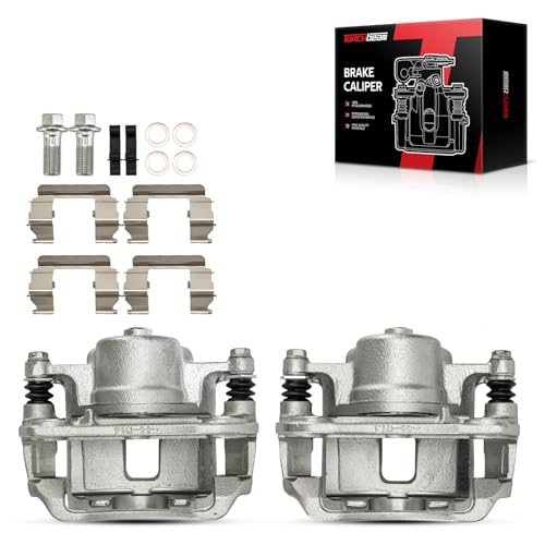 Image of Torchbeam Front Brake Calipers Set for Chevrolet Cobalt 2005-2010 2.2L, Saturn Ion 2003-2007 2.2 /2.4L, Pontiac G5 Base 2007-2009, Front Left and Front Right Calipers with Bracket # 18B4880+18B4881