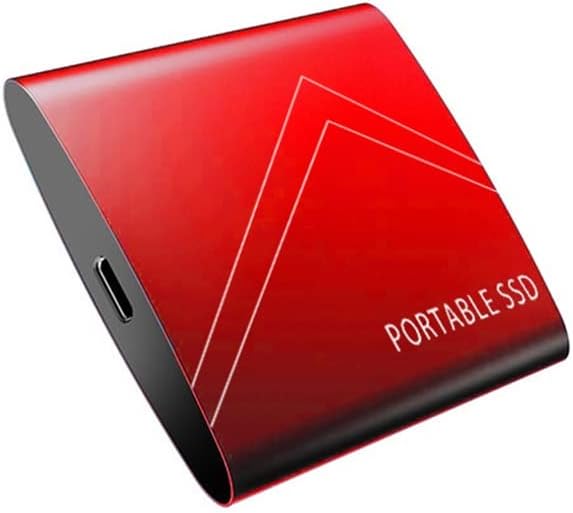 Typc-C Portable Hard Drive SSD Pattern 4TB 2TB External SSD 1TB 500GB Mobile Solid State Hard Drive USB 3.1 External SSD (Color : Red, Size : 500GB)