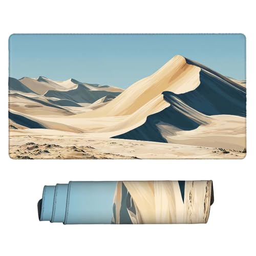 Tapis de souris lune avec bords surpiqués haute finition