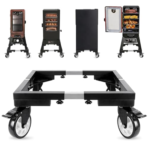 8-Inch All-Steel Smoker Stand with Wheels