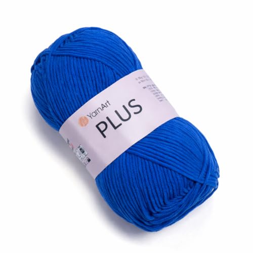 Image of YarnArt J.Plus Cotton Blend Yarn - Knitting & Crochetting Soft Baby Yarn 55% Cotton 45% Acrylic, 100 g (3.5 oz), 160 m (174 yds), Weight : 4, (1 Skein) (69)