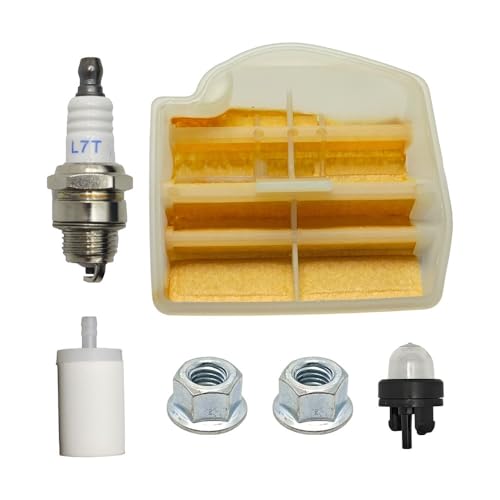 Kit de filtro de aire y combustible 531309681 para motosierra 445 y 450 con bujía