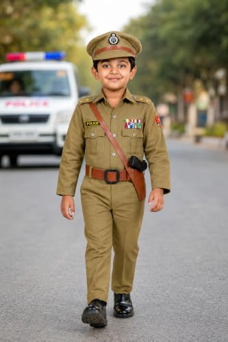 Image of Raj Costume Freedom Fighter Costume for Kids | Independence Day Fancy Dress | Patriotic School Function Dress | Boys & Girls