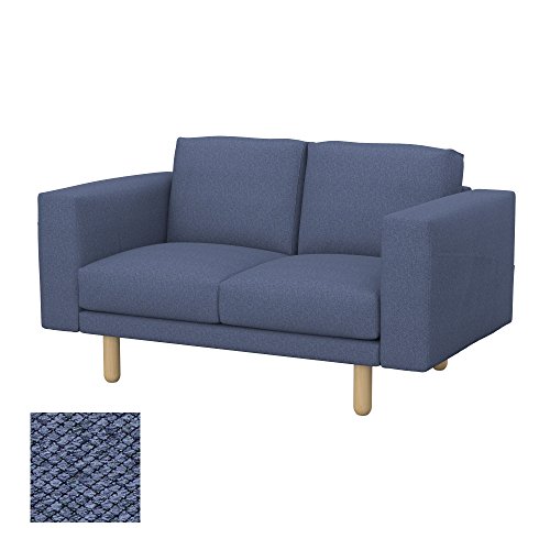 Soferia - IKEA NORSBORG Funda para sofá de 2 plazas, Nordic Denim