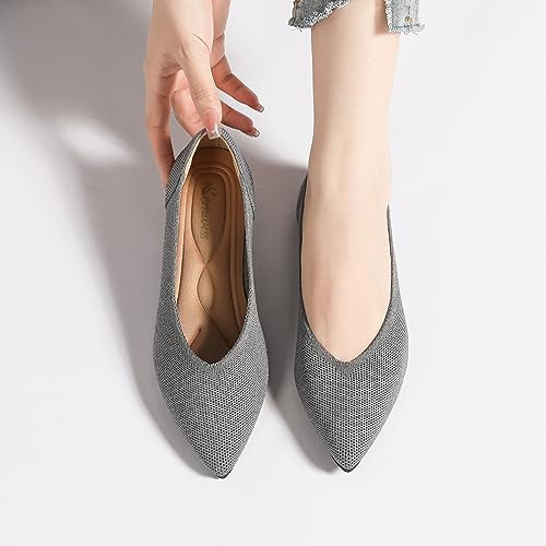 Image of Semwiss Women's Ballet Flats Comfortable Work Dressy Pointed Toe Shoes