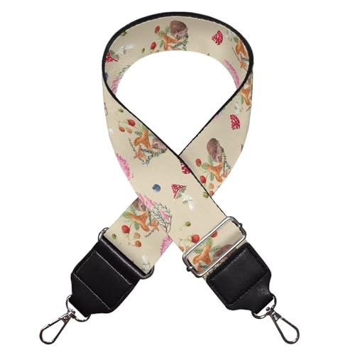 Image of TODIYADDU Red Mushroom Bag Straps Replacement Crossbody for Gifts Sports Christmas Comfortable Handbag Strap Wide Purse Strap Purse Straps for Purses Suitable for Women Men