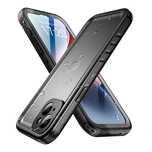 SPORTLINK for iPhone 14 Waterproof Case - Built-in Shockproof Dustproof Screen Protector - Heavy Duty Dropproof/Full Body 360 Protection/Cover for iPhone 14 6.1 Inch Black