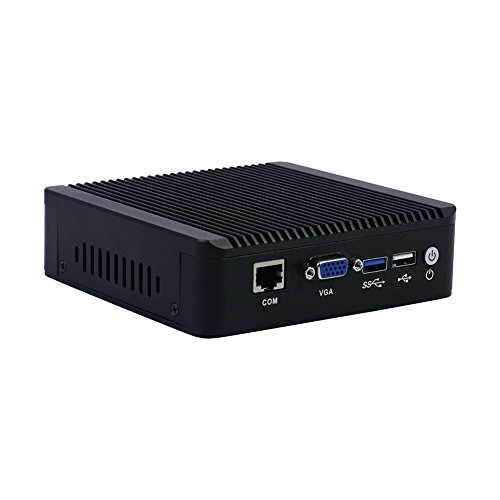 Firewall Micro Appliance VPN Router Mikrotik pfSense Network Security industriale Mini PC con 4 porte Intel Gigabit LAN J1900 Partaker i5/I1/l6/l8. nero Barebone No RAM No Storage