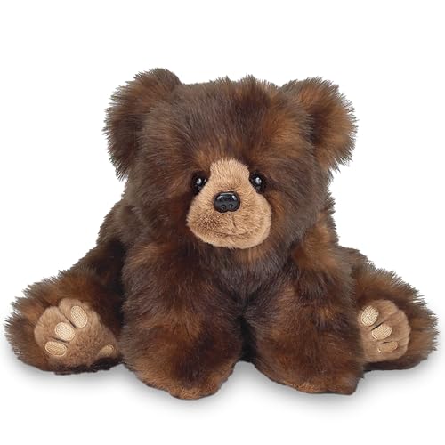 Bearington Huggy Ben Teddy Bear Stuffed Animal Plush Toy - 19' Soft Brown Huggable Bear with Bean Bag Weighted Body and Floppy Limbs - Classic Plush...