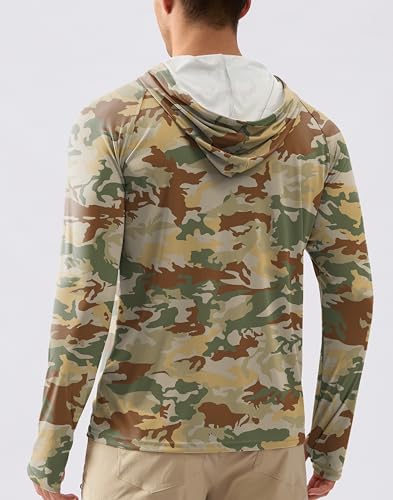 Pudolla Men's Sun Protection Hoodie Shirts UPF 50+ Rash Guard SPF Long Sleeve Fishing Shirt for Men Swim Hiking Boating3