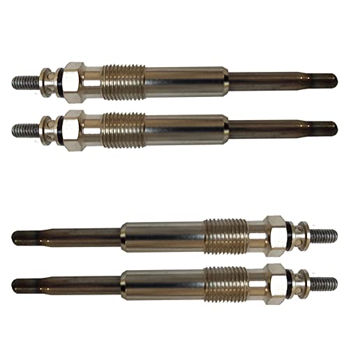 Partsline (Lot de 4) Bougie de préchauffage compatible avec SOLENZA ARENA CLIO 2 II KANGOO THALIA TRAFIC 1,9l Diesel 1,9D F8Q TD Turbo Diesel Turbo D 1,9td -...