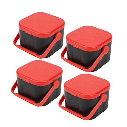 Caja de cebo de pesca portátil Caja de almacenamiento de señuelos de pesca Almacenamiento de gusanos para pescadores