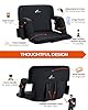 Stadium Seat, Sportneer Stadium Seats with Backs 6 Reclining Positions Bleacher Seats with Backs Portable Stadium Seat 2.5" Thick Comfy Padded Cushion Stadium Chair for Sports Events Concerts Park
