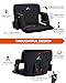 Sportneer Stadium Seats with Back Support: 2.5'' Thick Comfy Cushion 6 Adjustable Angle Bleacher Seat with Armrest - 2 Large Pockets, 2 Cup Holders Stadium Chair for Sport Events Concerts Parks