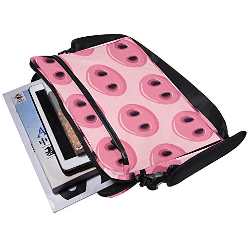 Funda bandolera de portátil 14 pulgadas resistente con compartimentos y correa de hombro 5