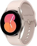 Samsung Galaxy Watch 5 [2022] Latin Specs (40mm) Bluetooth Aluminum Case BioActive Sensor Sleep Tracking Heart (40mm, Pink Gold + 15W Wall Charger)