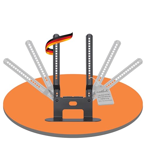 PureMounts PM-SOM-080 Mount for Direct Mounting to TV Compatible with Sonos Beam Soundbar Load 5 kg Black