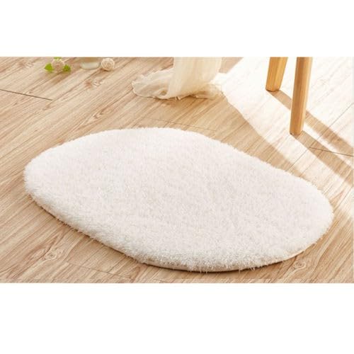Vilgftyiet Alfombrilla de felpa para baño, dormitorio, cocina, antideslizante y absorbente de agua, 30 x 50 cm, color verde