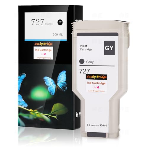 Cartouche d'encre grise F9J80A pour HP DesignJet T920 T1530 T2500 300ml