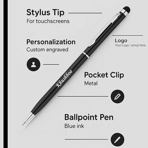 Image of Personalized Name Pen | Custom Engraved Name BallPoint Pen With Gift Box | Personalized Gift For Men & Women | Ideal Gift For Corporate Gifts, Bhirtday, Anniversary | Blue Ink