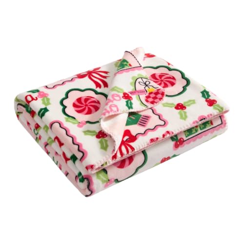 Image of Betsey Johnson - Holiday Throw Blanket, Soft Blanket for Couch or Bed 50x70 | Reversible, Ultra-Soft Feel, Lightweight Warmth, Cozy Construction, Easy Care, Machine Washable