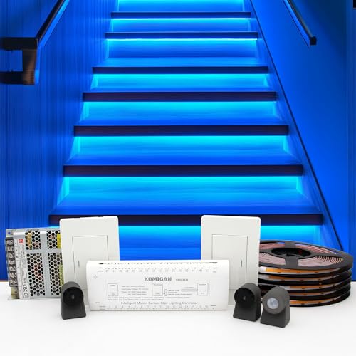 KOMIGAN Intelligent Motion Triggered LED Stair Lighting Kit KMG-3233, 40"