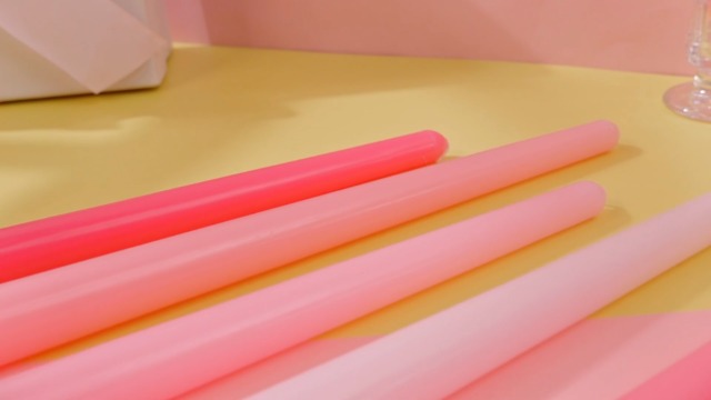 Image of MTLEE 32 Pcs Long Taper Candlestick Bulk 10 Inch Smokeless, Pink | Paraffin Wax Cotton Wick, Colorful Vibrant for Dinner Wedding Party Church, Unscented Table Centerpiece Decor