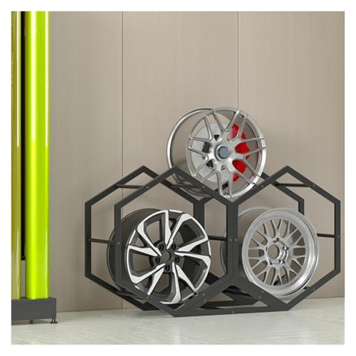 Robustes Felgen-Aufbewahrungsregal für Autoreifen, freistehender moderner modularer Ausstellungsständer für Reifenfelgen/Radnaben, 4s-Geschäfte/Einzelhandelsgeschäfte (2+1 (136 x 39 x 78 cm)