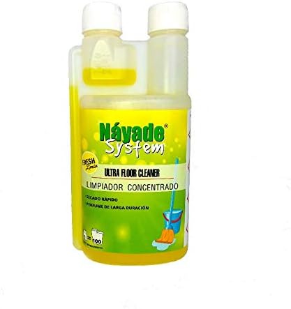"Ultra Floor Cleaner" Limpiador Fregasuelos Multiusos Concentrado.Envase 500 ML. hasta 100 Cubos de fregado. Especial estancias con Mascotas, Grandes Superficies, Ultra Perfumado Aroma Fresh limón
