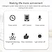 IUPPA 2PCS BT Intelligent Curtain Motor Electric Curtain Robot Automatic Opener No Wiring Support APP Remote Control Timer Setup Temperature & Light Sensing Compatible with Google Home for